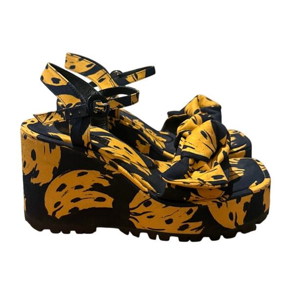 Farm Rio Caramel Bananas Knotted Platform Sandals Sz. 7 - Picture 5 of 11